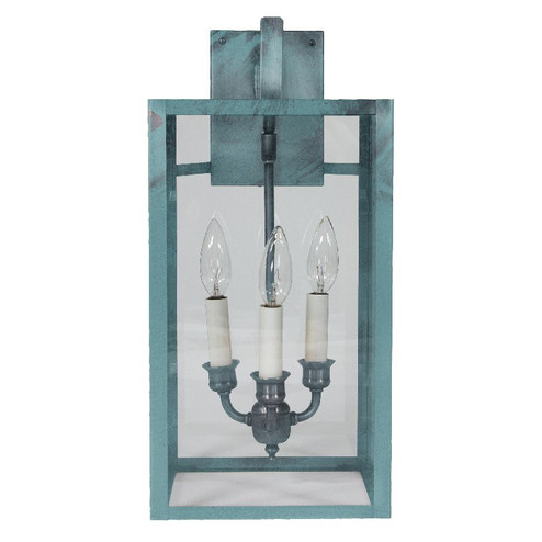Midtown Three Light Wall Mount in Verdi Gris (196|7527VGLT3CLR)
