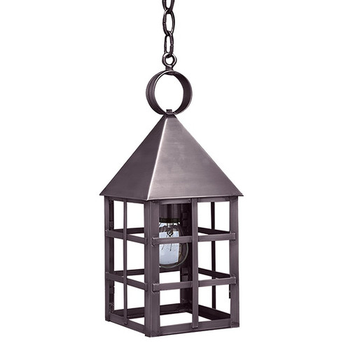 York One Light Hanging Lantern in Dark Brass (196|7132DBMEDCLR)