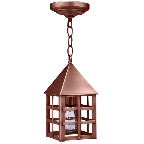York One Light Hanging Lantern in Antique Copper (196|7112ACMEDCLR)