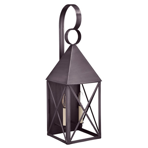 York Two Light Wall Mount in Dark Brass (196|7051DBLT2CLR)