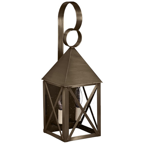 York Two Light Wall Mount in Dark Antique Brass (196|7031DABLT2CSG)