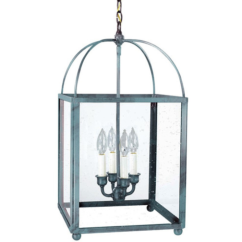 Foyer Four Light Hanging Lantern in Verdi Gris (196|6832VGLT4CSG)