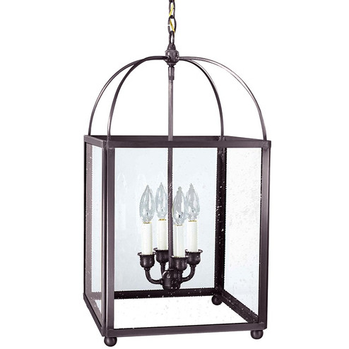 Foyer Four Light Hanging Lantern in Dark Brass (196|6832DBLT4SMG)