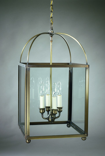 Foyer Four Light Hanging Lantern in Dark Antique Brass (196|6832DABLT4CLR)