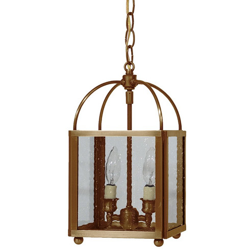 Foyer Two Light Hanging Lantern in Antique Brass (196|6812ABLT2SMG)