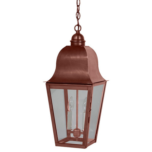 Imperial Two Light Hanging Lantern in Antique Copper (196|6412ACLT2CLR)