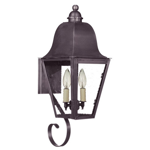 Imperial Two Light Wall Mount in Dark Brass (196|6406DBLT2CSG)