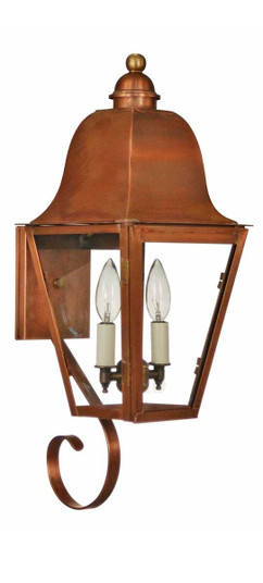 Imperial Two Light Wall Mount in Antique Copper (196|6406ACLT2CLR)
