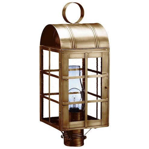 Adams One Light Post Mount in Antique Brass (196|6153ABCIMCSG)