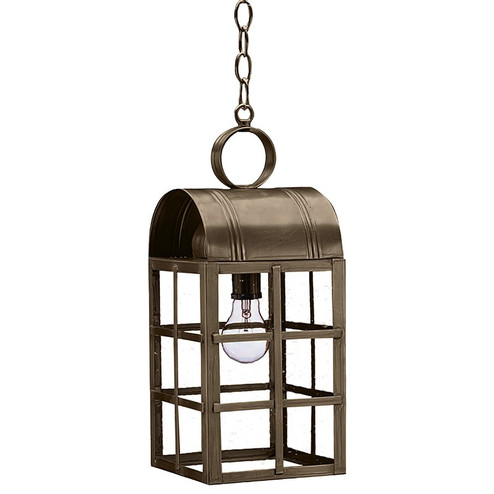 Adams One Light Hanging Lantern in Dark Antique Brass (196|6142DABMEDCSG)