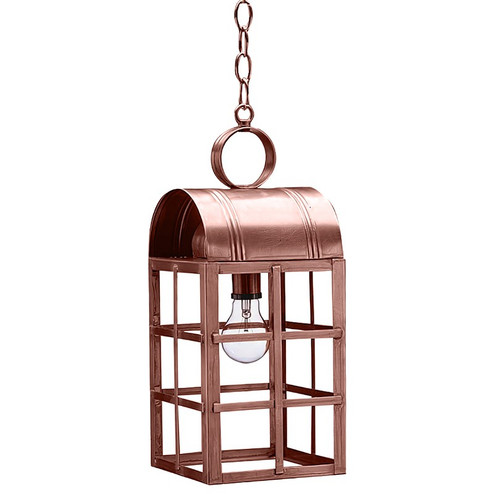 Adams One Light Hanging Lantern in Antique Copper (196|6142ACMEDCLR)