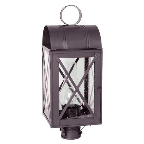 Adams One Light Post Mount in Dark Brass (196|6053DBCIMSMG)