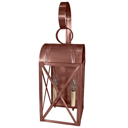 Adams Two Light Wall Mount in Antique Copper (196|6051ACLT2CLR)