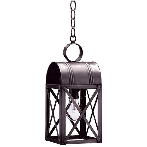 Adams One Light Hanging Lantern in Dark Brass (196|6032DBMEDCSG)