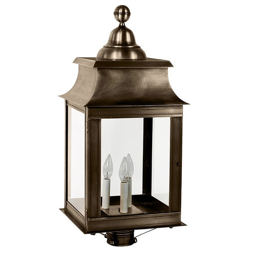 Concord Three Light Post Mount in Dark Antique Brass (196|5653DABLT3CLR)