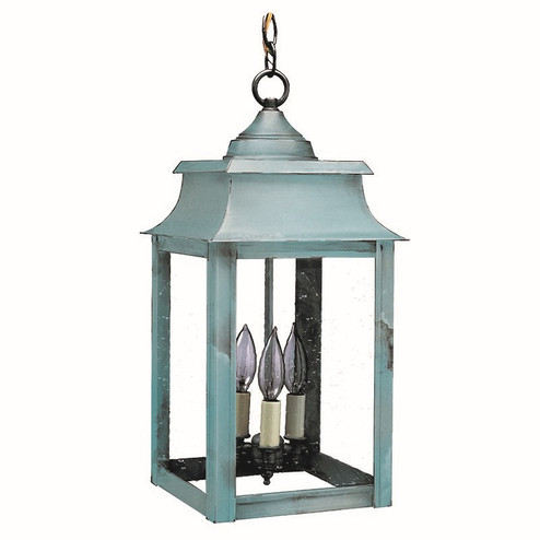 Concord Three Light Hanging Lantern in Verdi Gris (196|5632VGLT3CSG)