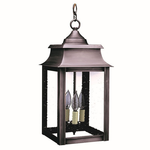 Concord Three Light Hanging Lantern in Dark Brass (196|5632DBLT3CSG)