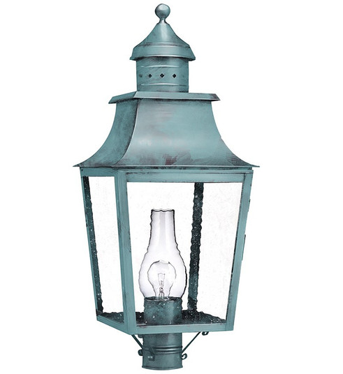 Sharon One Light Post Mount in Verdi Gris (196|5553VGCIMSMG)