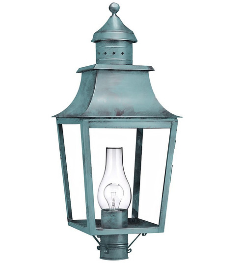Sharon One Light Post Mount in Verdi Gris (196|5553VGCIMCLR)