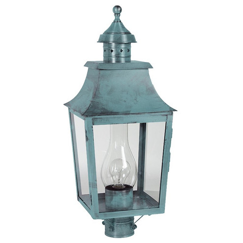 Sharon One Light Post Mount in Verdi Gris (196|5543VGCIMCLR)