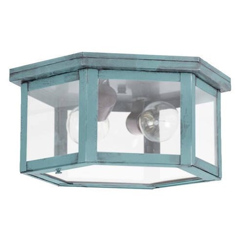 Flush Two Light Flush Mount in Verdi Gris (196|4604VGMED2FST)