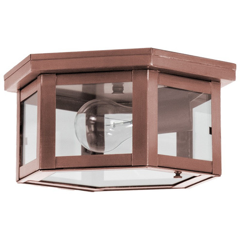 Flush One Light Flush Mount in Antique Copper (196|4504ACMEDCLR)