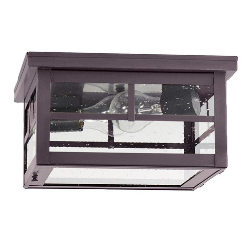 Flush Two Light Flush Mount in Dark Brass (196|4404DBMED2CSG)