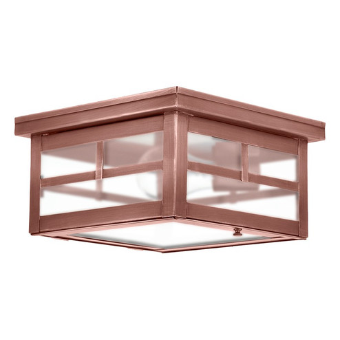 Flush One Light Flush Mount in Antique Copper (196|4304ACMEDFST)