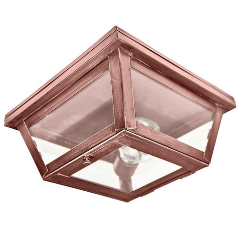 Flush One Light Flush Mount in Antique Copper (196|4104ACMEDFST)
