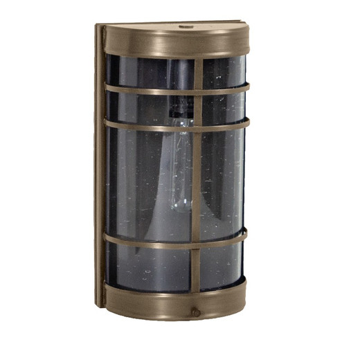 Nautical One Light Wall Lantern in Dark Antique Brass (196|351BDABMEDCSG)