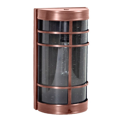 Nautical One Light Wall Lantern in Antique Copper (196|351BACMEDCSG)