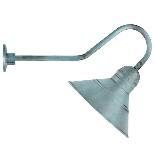 Barn One Light Wall Mount in Verdi Gris (196|3449VGMED)