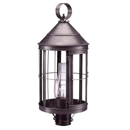 Heal One Light Post Mount in Dark Brass (196|3353DBCIMCLR)