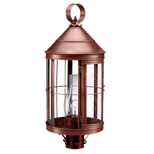 Heal One Light Post Mount in Antique Copper (196|3353ACCIMSMG)