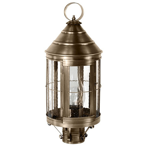 Heal One Light Post Mount in Dark Antique Brass (196|3333DABCIMSMG)