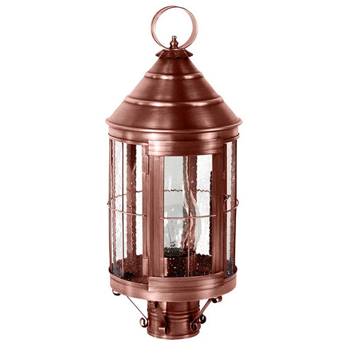 Heal One Light Post Mount in Antique Copper (196|3333ACCIMSMG)
