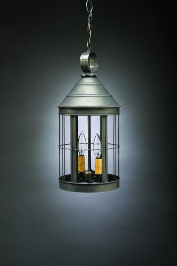Heal Two Light Hanging Lantern in Dark Brass (196|3332DBLT2CLR)