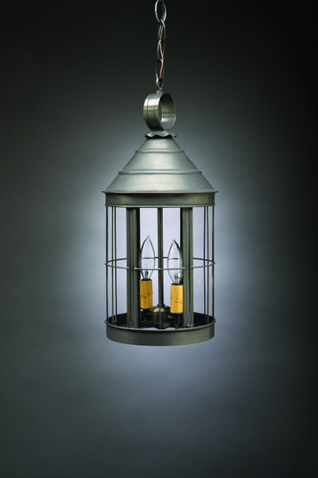 Heal Two Light Hanging Lantern in Dark Brass (196|3332DBLT2CLR)