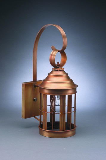 Heal One Light Wall Mount in Antique Brass (196|3317ABMEDCLR)