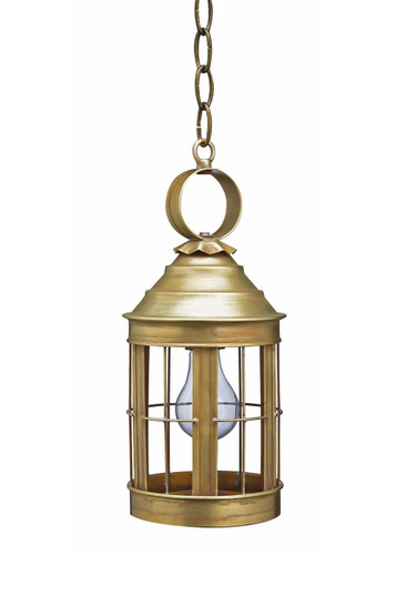 Heal One Light Hanging Lantern in Antique Brass (196|3312ABMEDCLR)