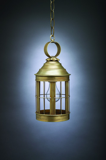 Heal One Light Hanging Lantern in Antique Brass (196|3312ABMEDCLR)