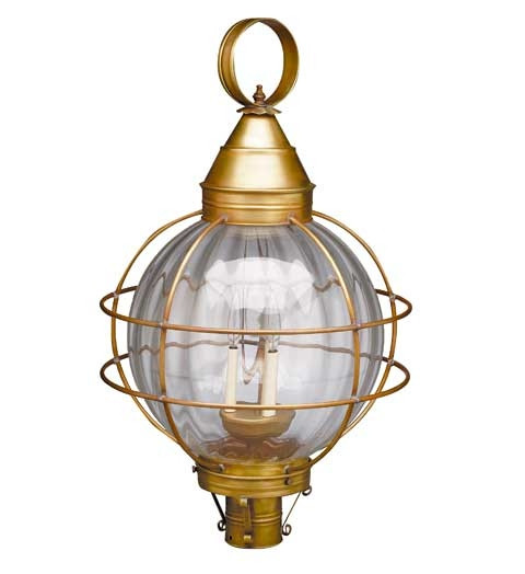 Round Three Light Post Mount in Antique Brass (196|2863ABLT3OPT)