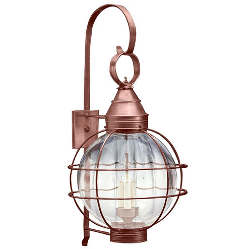 Round Three Light Wall Mount in Antique Copper (196|2861ACLT3OPT)