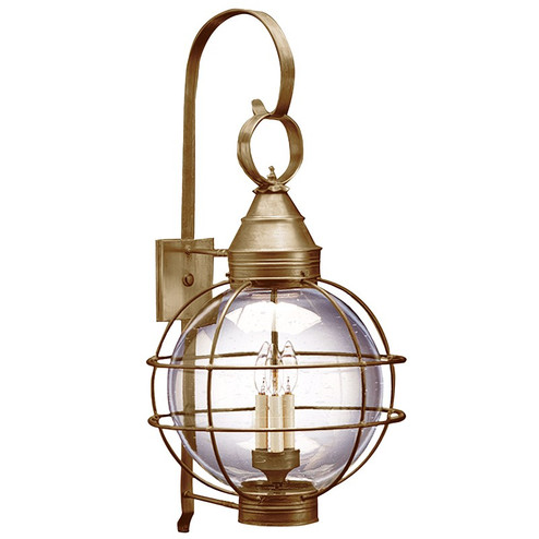 Round Three Light Wall Mount in Antique Brass (196|2861ABLT3CSG)