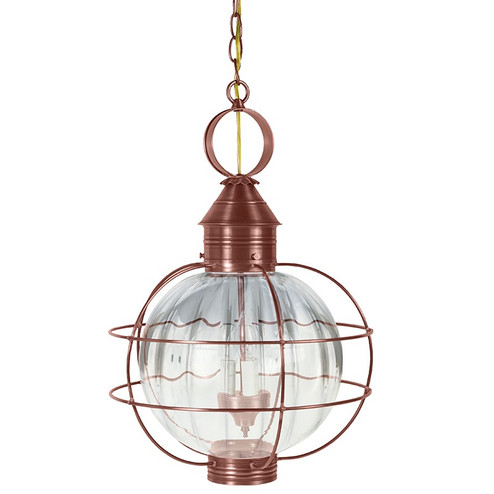 Round Three Light Hanging Lantern in Antique Copper (196|2852ACLT3OPT)