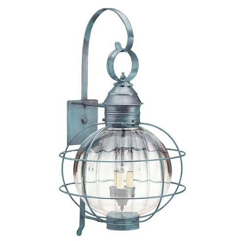 Round Three Light Wall Mount in Verdi Gris (196|2851VGLT3OPT)