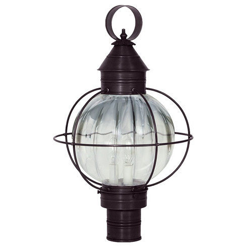 Round Three Light Post Mount in Dark Brass (196|2843DBLT3OPT)