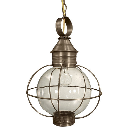 Round One Light Hanging Lantern in Dark Antique Brass (196|2842DABMEDCSG)