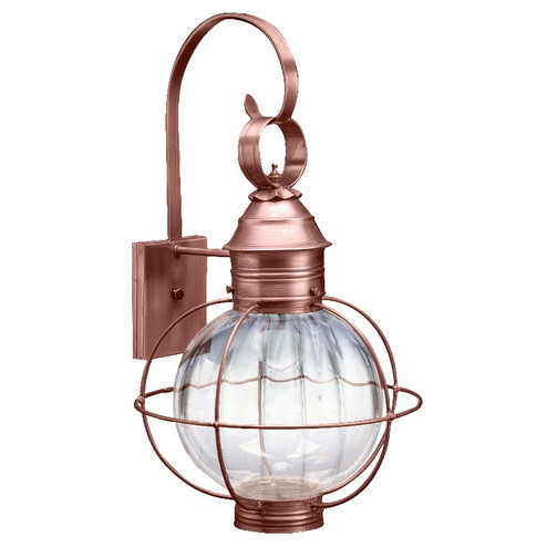 Round One Light Wall Mount in Antique Copper (196|2841ACMEDOPT)