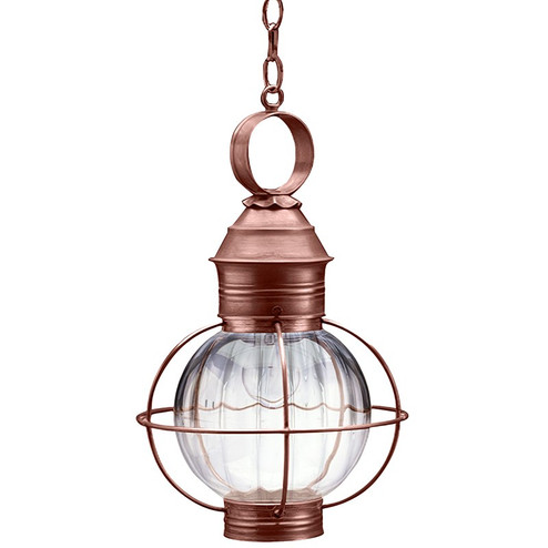 Round One Light Hanging Lantern in Antique Copper (196|2832ACMEDOPT)